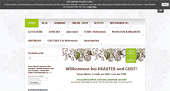 Desktop Screenshot of kraeuterundgeist.at