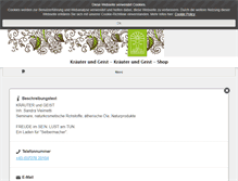 Tablet Screenshot of kraeuterundgeist.at